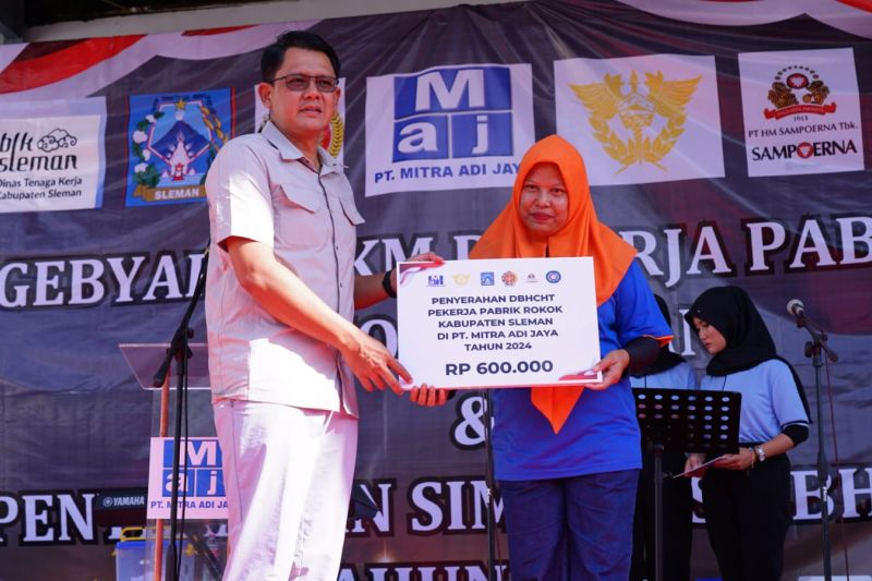 Bantuan Langsung Tunai DBHCHT untuk Pekerja Tembakau Sleman