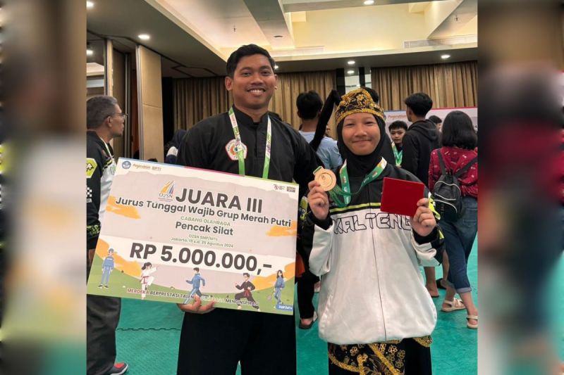 Pelajar SMPN-2 Palangka Raya Raih Medali Perunggu di O2SN