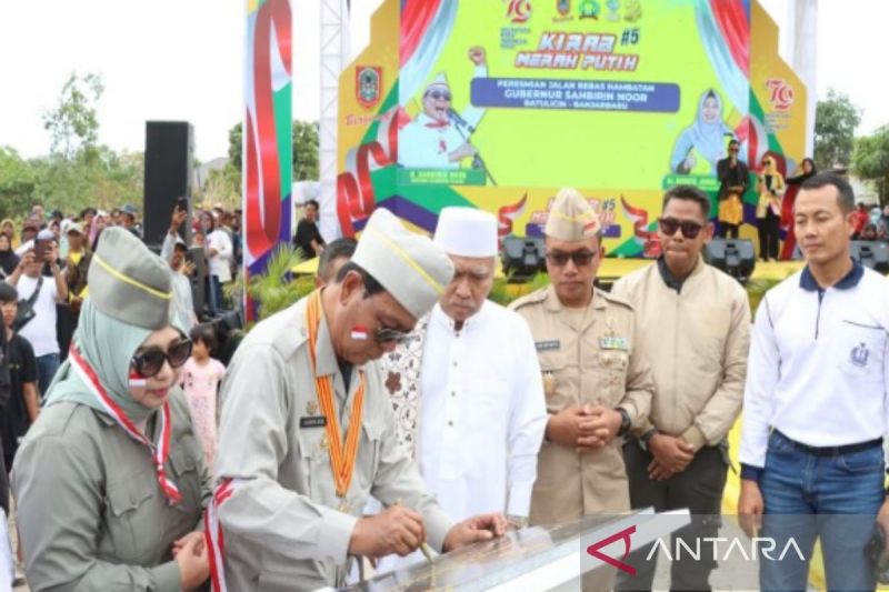 Peresmian Jalan Bebas Hambatan Banjarbaru-Batulicin, Tingkatkan Konektivitas di Kalsel