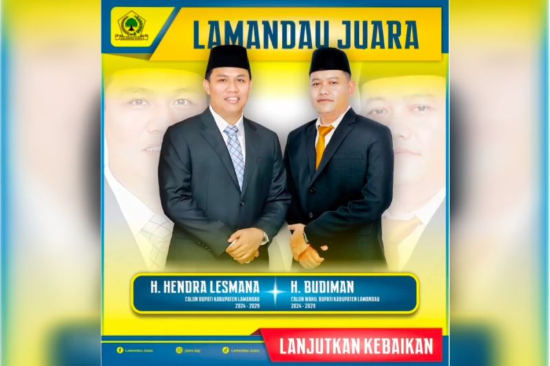 Golkar usung pasangan Hendra-Budiman pada Pilkada Lamandau 2024. ANTARA/HO-Instagram/hendra_lesman4.