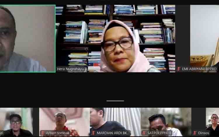 Rapim Virtual Pemkot Palangka Raya Bahas Realisasi Anggaran dan Inovasi Pembangunan