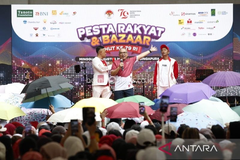 Kemeriahan Pesta Rakyat HUT 79 RI dengan Artis Terkenal di Singapura