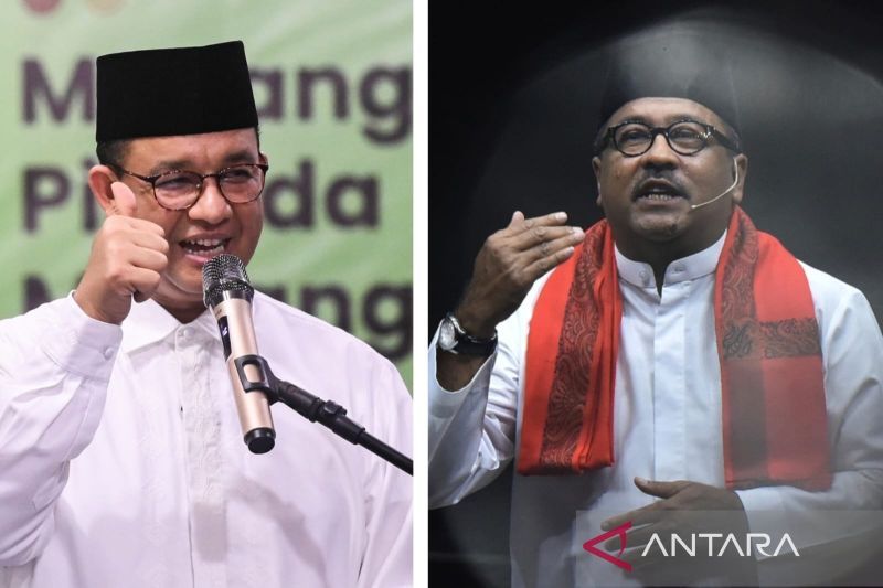 Anies Baswedan dan Rano Karno (ANTARA/Wahyu)