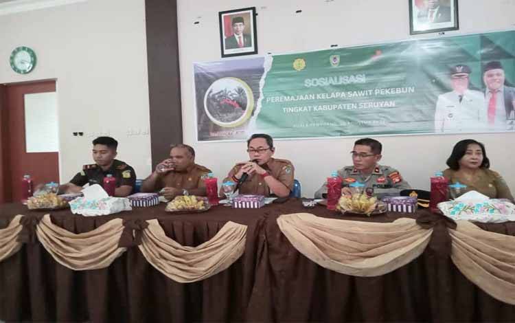 Pemkab Seruyan Sosialisasi Peremajaan Kelapa Sawit Pekebun