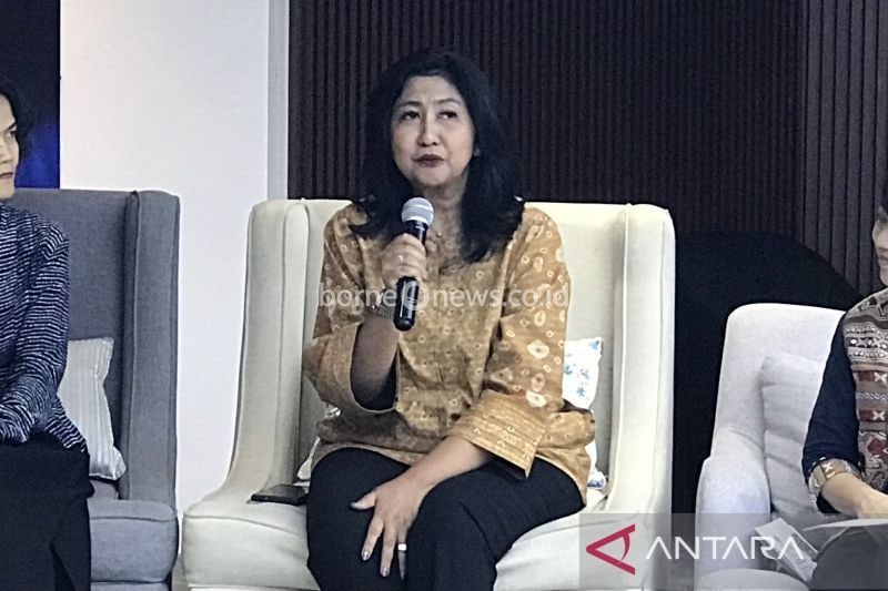 Ketua Humas dan Promosi Dekranas Zara Murzandina Budi Arie saat konferensi pers di Jakarta, Senin. (ANTARA/ Putri Hanifa)