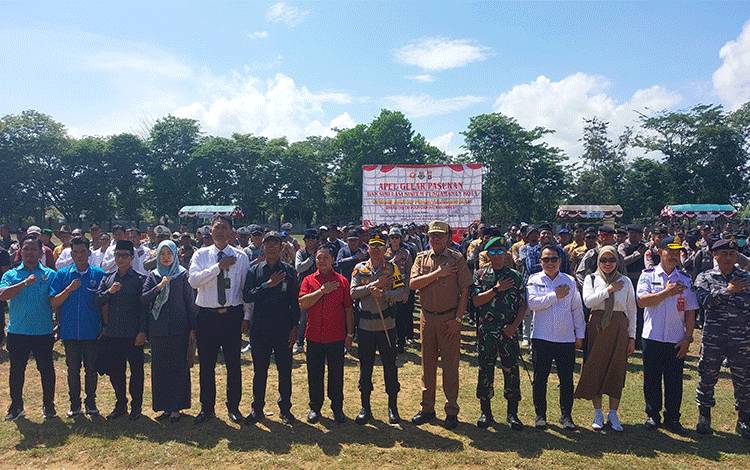 Pj Bupati Kapuas Sambut Baik Apel Gelar Pasukan dan Simulasi Sispam Kota