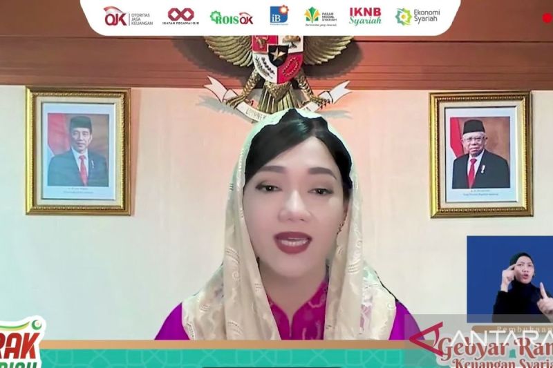 Kepala Eksekutif Pengawas Perilaku Pelaku Usaha Jasa Keuangan, Edukasi, dan Pelindungan Konsumen OJK Friderica Widyasari Dewi menghadiri pembukaan "Gebyar Ramadan 2024" di Jakarta, Rabu (13/3/2024). (ANTARA/Uyu Septiyati Liman.)