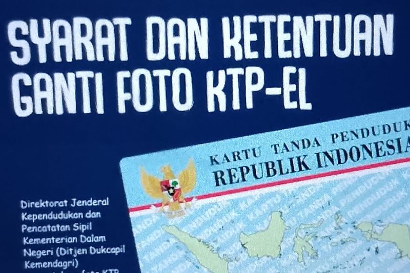 Informasi pelayanan KTP-elektronik Disdukcapil Biak.ANTARA/HO-Dokumentasi Disdukcapil