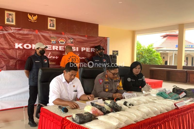 Polres Tarakan Gagalkan Penyebaran 24 Kilogram Sabu, Tersangka Ditangkap