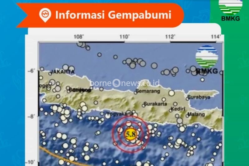 Gempa 5.8 Magnitudo di Gunungkidul Terasa hingga Solo dan Klaten