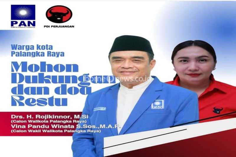 Rojikinnor dan Vina Panduwinata Siap Maju di Pilwalkot Palangka Raya