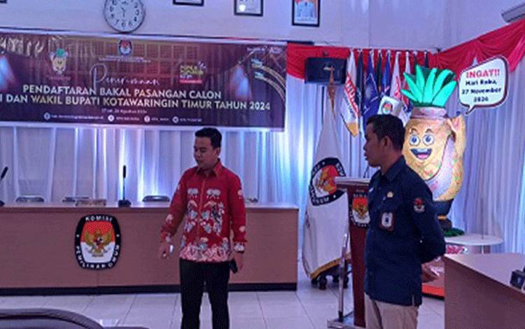 Hari Pertama Pendaftaran, Belum Ada Pasangan Bakal Calon Datangi KPU Kotim