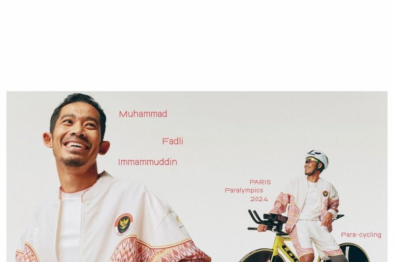 Ilustrasi desain kostum yang akan dipakai oleh para atlet kontingen Indonesia untuk berlaga di Paralimpiade Paris 2024, hasil kolaborasi desainer Didiet Maulana dan jenama lokal Mills. (ANTARA/HO/MILLS)