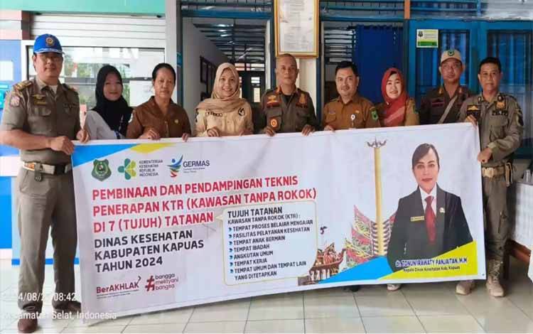Satpol PP dan Dinkes Kapuas Sosialisasi Perda Kawasan Tanpa Rokok