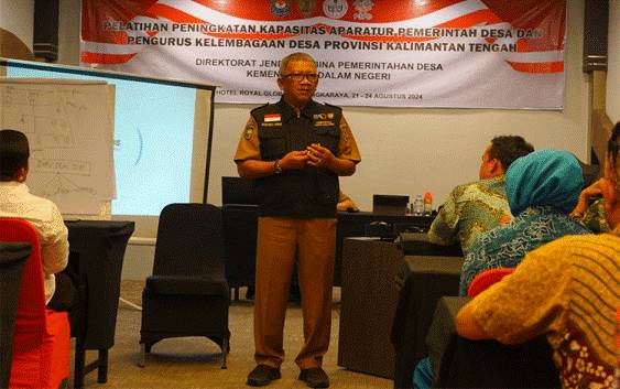 Pelatihan Kapasitas Aparatur Desa, Kepala Kesbangpol Kalteng Ingatkan Pola Kepemimpinan Ideal
