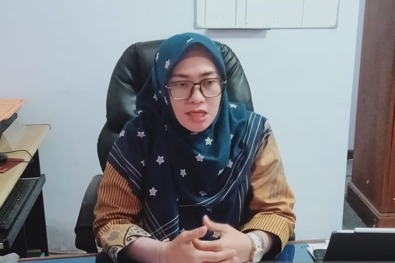 Ketua KPU Jember Dessi Anggraeni memberikan keterangan kepada sejumlah wartawan pada hari pertama pendaftaran calon kepala daeraah di Kantor KPU Jember, Selasa (27/8/2024). (ANTARA/Zumrotun Solichah)