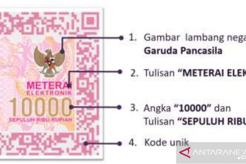 Gambar materai elektronik (ANTARA/HO-Humas DJP)