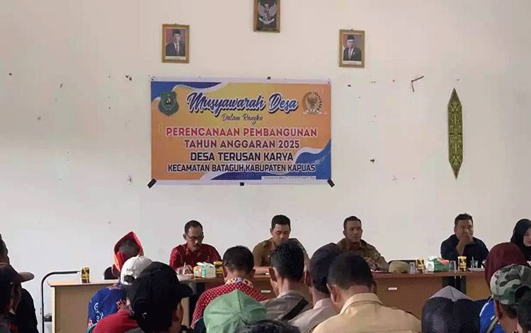 Pemdes Terusan Karya Adakan Musdes Rumuskan RKPDes