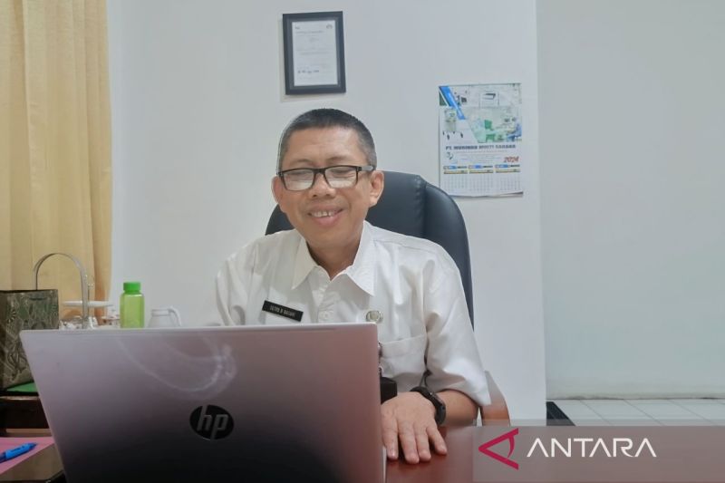 Kabid P2P Dinkes Kaltim Setyo Budi Basuki saat memaparkan upaya kewaspadaan cacar monyet di Kaltim, di Samarinda, Rabu (28/8/2024). (ANTARA/Ahmad Rifandi)