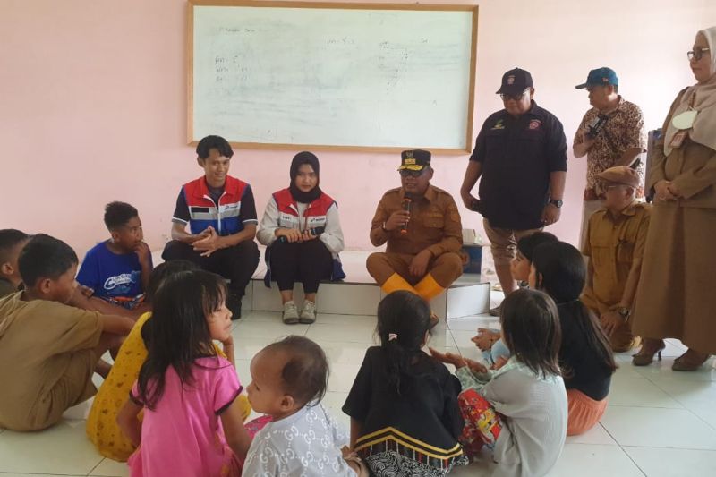 Pertamina Gelar Trauma Healing untuk Anak Pengungsi Banjir Bandang