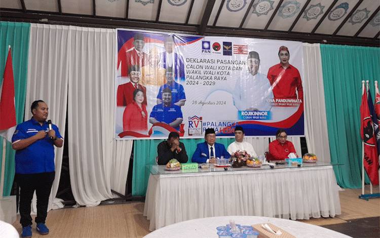Paslon Rojikinnor-Vina Panduwinata Deklarasi di Rumah Riban Satia