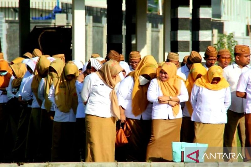 Pegawai Tidak Tetap (PTT) atau honorer di lingkup Pemerintah Provinsi Gorontalo. ANTARA/HO-dokumen Diskominfotik Provinsi Gorontalo