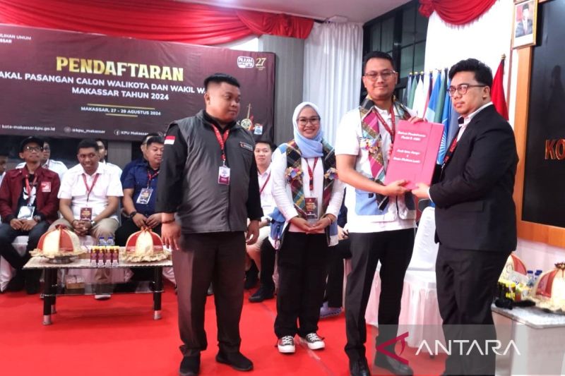 KPU Makassar Terima Pendaftaran Seto-Kiki untuk Pilkada 2024