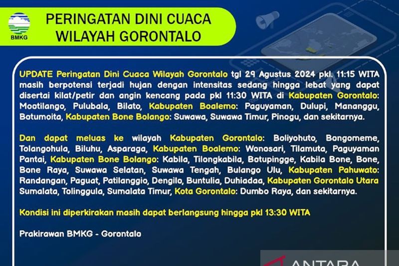 Pemkab Bone Bolango Siaga Hadapi Ancaman Banjir akibat Hujan Deras