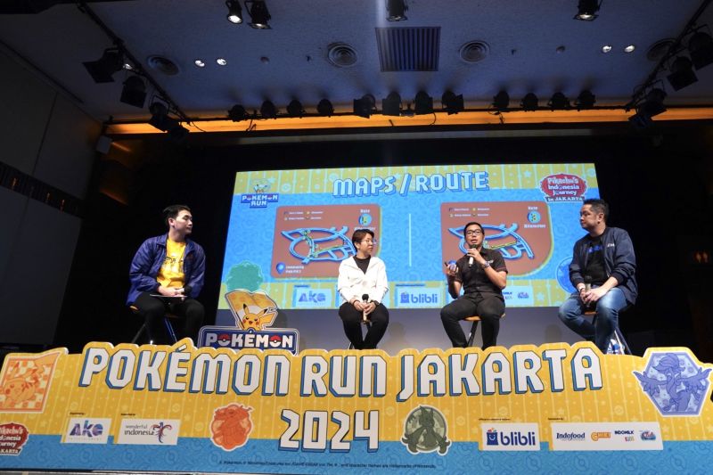 Konferensi pers Pokemon Run Jakarta 2024. (ANTARA/ HO-AKG Entertainment)