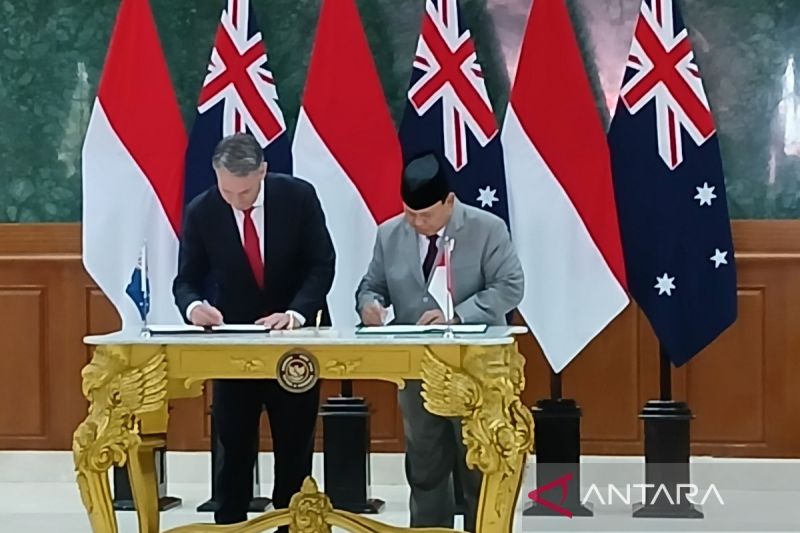 Indonesia dan Australia Tandatangani Perjanjian Kerjasama Pertahanan