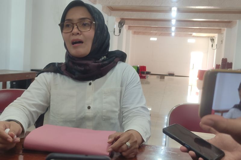Ketua DPC PDIP Tulungagung, Susilowati saat diwawancara awak media di Tulungagung, Kamis (29/8/2024) (Destyan Handri Sujarwoko)