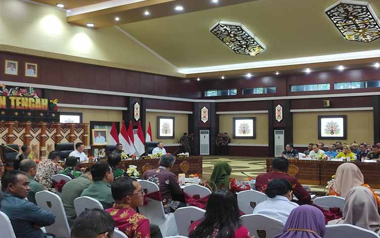 Pj Bupati Kapuas Ikuti Rapat Kerja Pemantapan Optimasi Lahan Food Estate