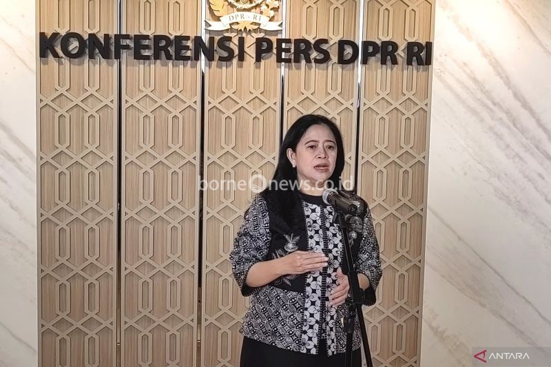 Ketua DPR RI Puan Maharani di Kompleks Parlemen, Senayan, Jakarta, Kamis (29/8/2024). (ANTARA/Melalusa Susthira K.)