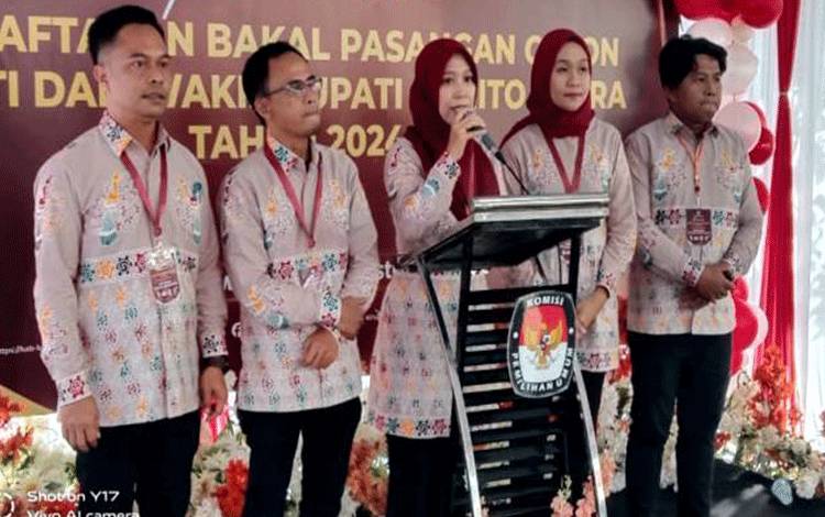 KPU Barito Utara Terima Pendaftaran Dua Paslon