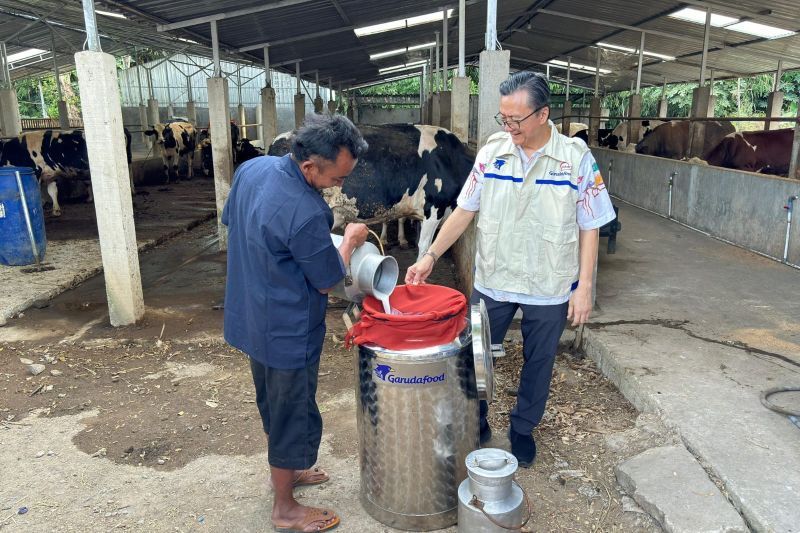 Garudafood Perkuat Kemitraan dengan Peternak Melalui Wadah Susu