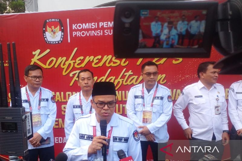 KPU Sumut Terima Pendaftaran Edy Rahmayadi dan Hasan Basri untuk Pilkada 2024