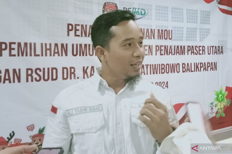 Ketua KPU Kabupaten Penajam Paser Utara, Provinsi Kalimantan Timur Ali Yamin Ishak (ANTARA/Nyaman Bagus Purwaniawan)