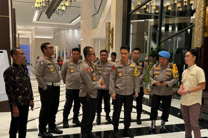 Kepala Kepolisian Daerah Bali Inspektur Jenderal Polisi Daniel Adityajaya mengecek kondisi beberapa venue pelaksanaan Indonesia -Africa Forum (IAF) Ke-2 di Nusa Dua, Kabupaten Badung, Bali, Kamis (29/8/2024). ANTARA/HO-Humas Polda Bali