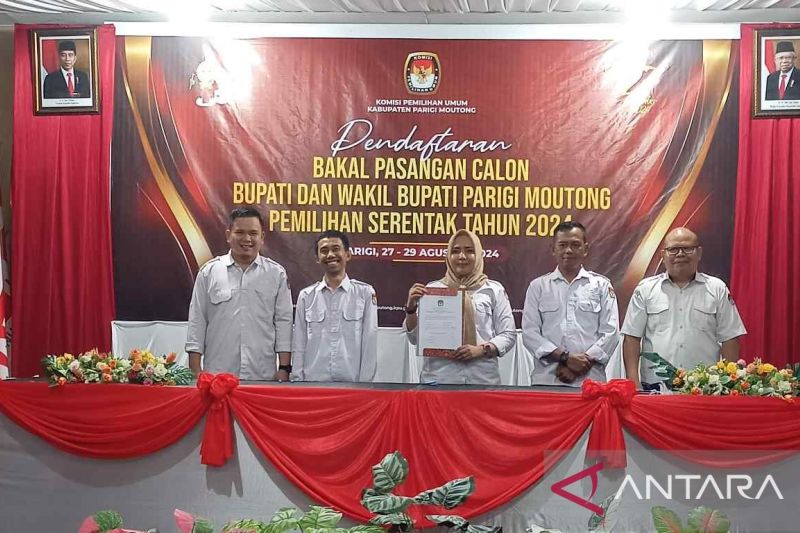 KPU Parigi Terima Lima Pendaftaran Calon Kepala Daerah 2024