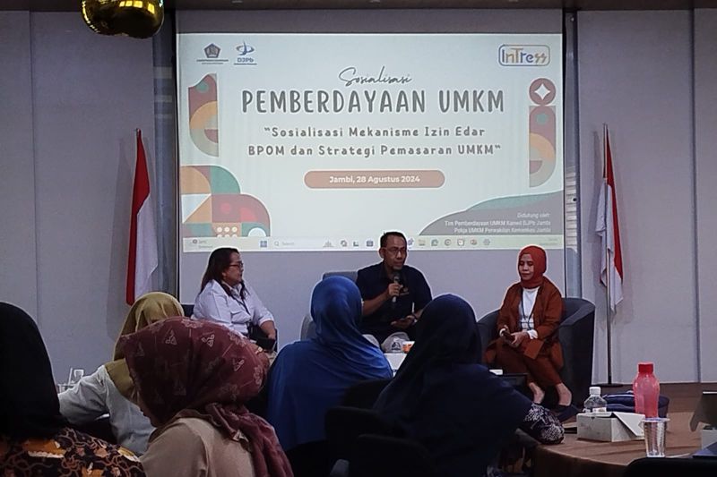 Kegiatan peningkatan kapasitas UMKM di Jambi yang diadakan Direktorat Jendral Perbendaharaan (DJPb) beberapa waktu lalu, Rabu (28/8/2024) (ANTARA/HO- DJPb Jambi)