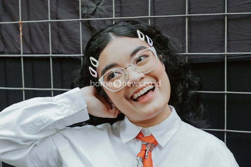 Solois asal Bandung Dhira Bongs. (ANTARA/HO demajors)