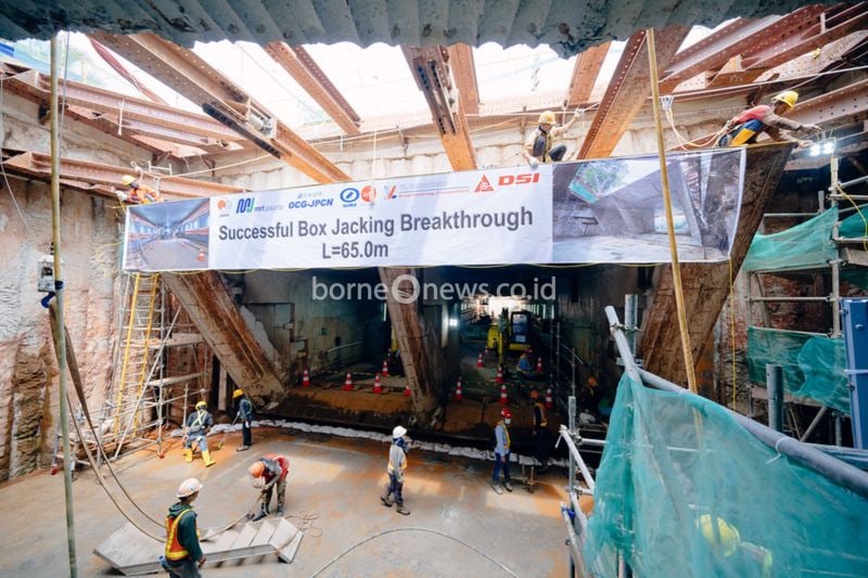 MRT Jakarta Gunakan Metode Box Jacking untuk Stasiun Monas