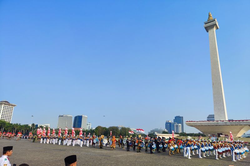 Kirab Bendera Pusaka dan Naskah Proklamasi Memeriahkan HUT RI ke-79