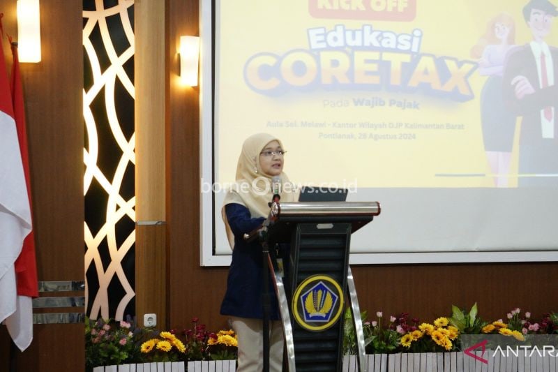 Kepala Bidang Penyuluhan, Pelayanan dan Hubungan Masyarakat Kanwil DJP Kalbar Dahlia. ANTARA/Dedi