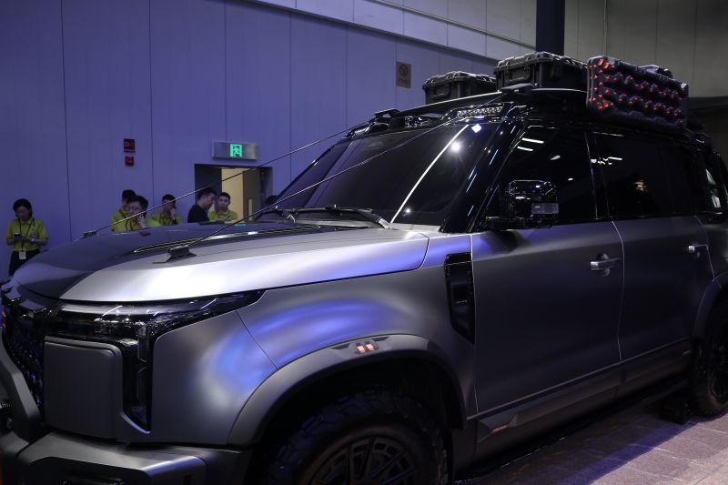 Mobil ROX 01 "Off-Road Master Edition" dalam gelaran Chengdu Motor Show 2024 di Chengdu, provinsi Sichuan, China pada Jumat (30/8). (ANTARA/Desca Lidya Natalia)