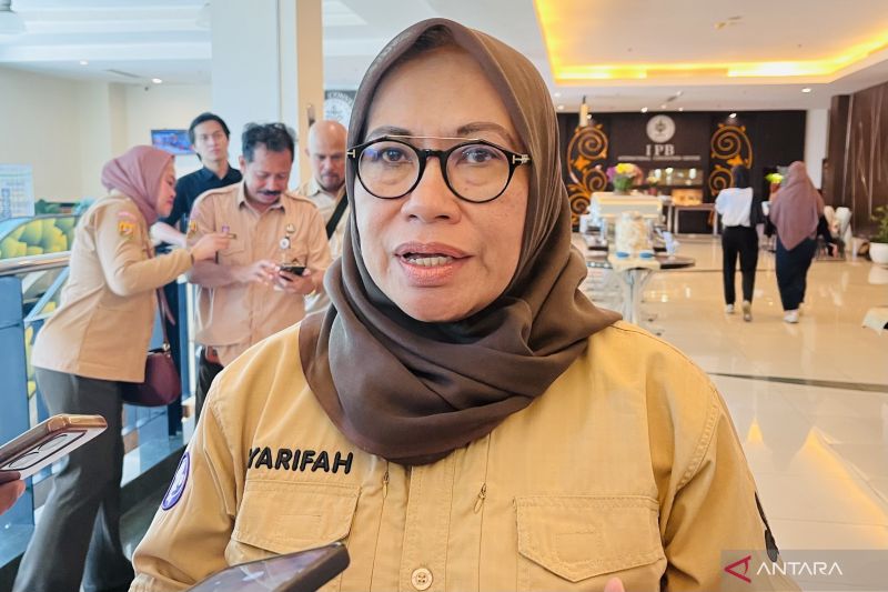 Sekretaris Daerah ex officio Kepala BPBD Kota Bogor Syarifah Sofiah. (ANTARA/Shabrina Zakaria)