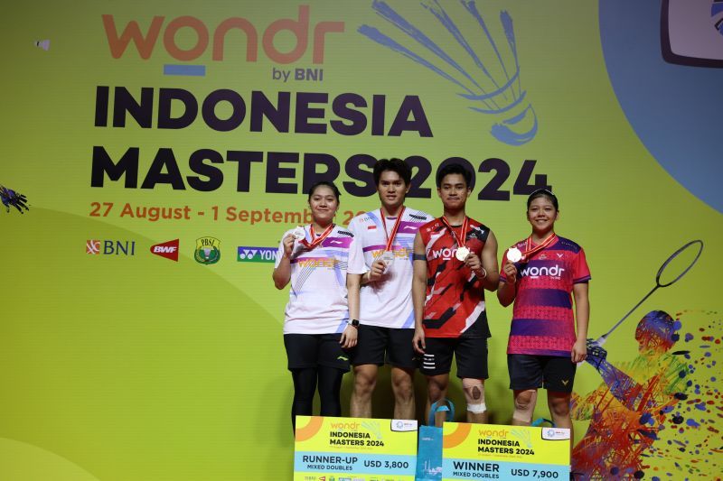 Jafar dan Felisha Raih Gelar Juara Indonesia Masters 2024 Super 100