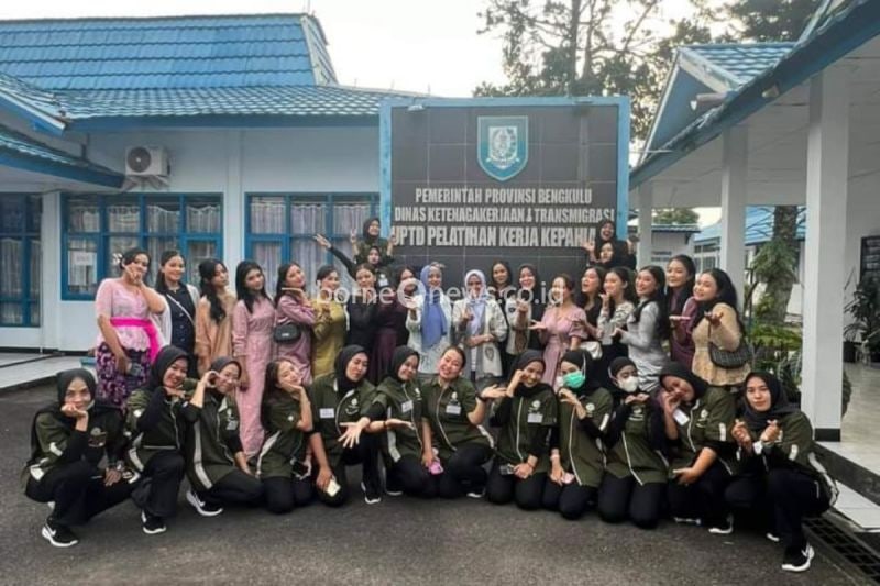 Peserta pelatihan kerja di Unit Pelaksana Teknis Dinas (UPTD) Pelatihan Kerja Kepahiang, Provinsi Bengkulu. (ANTARA/HO-UPTD PK Kepahiang)