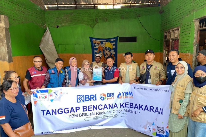 Dinas Sosial Makassar Terima Bantuan untuk Korban Kebakaran