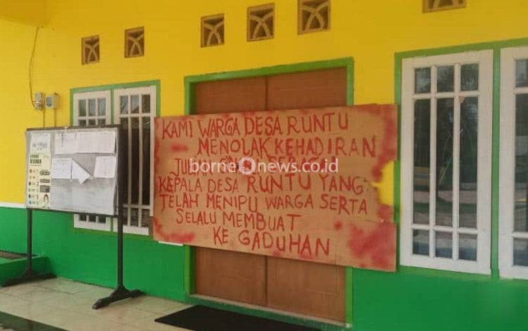Viral Beredar di Pangkalan Bun, Video Penolakan Warga Desa Terhadap Kades Runtu
